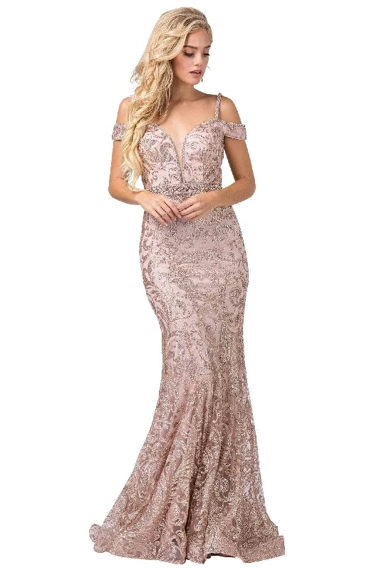 Prom dresses with lace - up side panels and ruffled bodices for a feminine and detailed lookDancing Queen - Embellished Cold Shoulder Prom Dress 2772 Prom dresses with lace - up side panels and ruffled bodices for a feminine and detailed lookDancing Queen - Embellished Cold Shoulder Prom Dress 2772