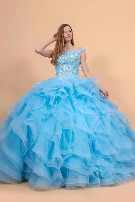 Formal dresses with side - slit pockets and beaded accents for a practical and stylish formal eventElizabeth K - GL1600 Jewel Embellished Bodice Tulle Ballgown Formal dresses with side - slit pockets and beaded accents for a practical and stylish formal eventElizabeth K - GL1600 Jewel Embellished Bodice Tulle Ballgown