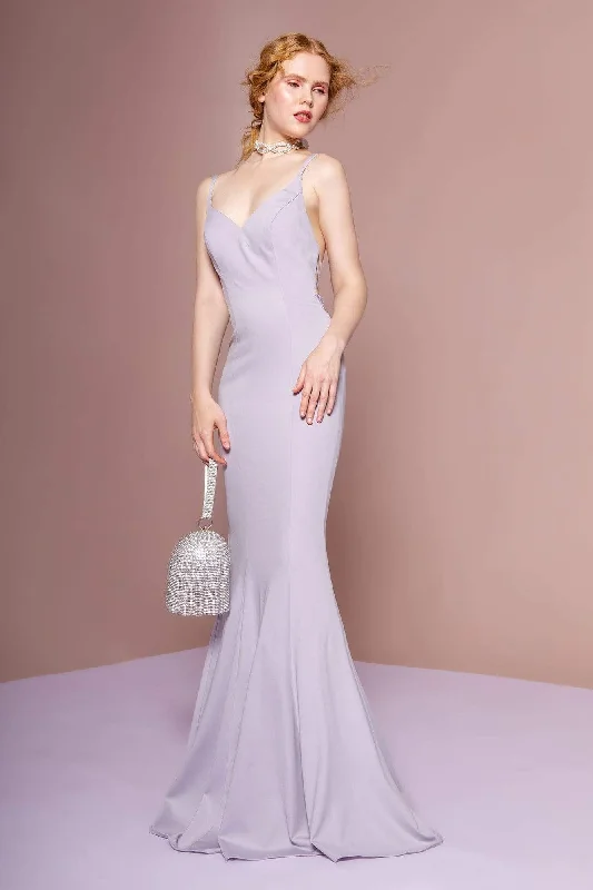 Long - sleeved formal dresses in velvet for a winter formal eventElizabeth K - GL2696 Beaded Jersey Trumpet Dress Long - sleeved formal dresses in velvet for a winter formal eventElizabeth K - GL2696 Beaded Jersey Trumpet Dress