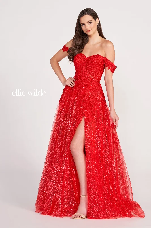 Mermaid - cut formal dresses in satin for a glamorous prom nightEllie Wilde EW122009 Mermaid - cut formal dresses in satin for a glamorous prom nightEllie Wilde EW122009