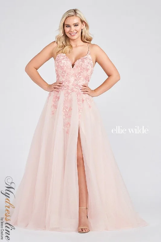 Formal dresses with abstract print panels and rhinestone embellishments for a unique formal eventEllie Wilde EW122014 Formal dresses with abstract print panels and rhinestone embellishments for a unique formal eventEllie Wilde EW122014