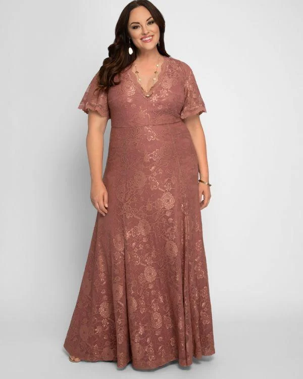 Sleeveless bodycon dress for summer parties​Kiyonna Formal Long A-Line Dress