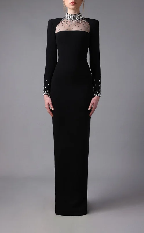 A - line formal dresses with beaded lace appliques for formal eventsJean Louis Sabaji 600621 Dress A - line formal dresses with beaded lace appliques for formal eventsJean Louis Sabaji 600621 Dress