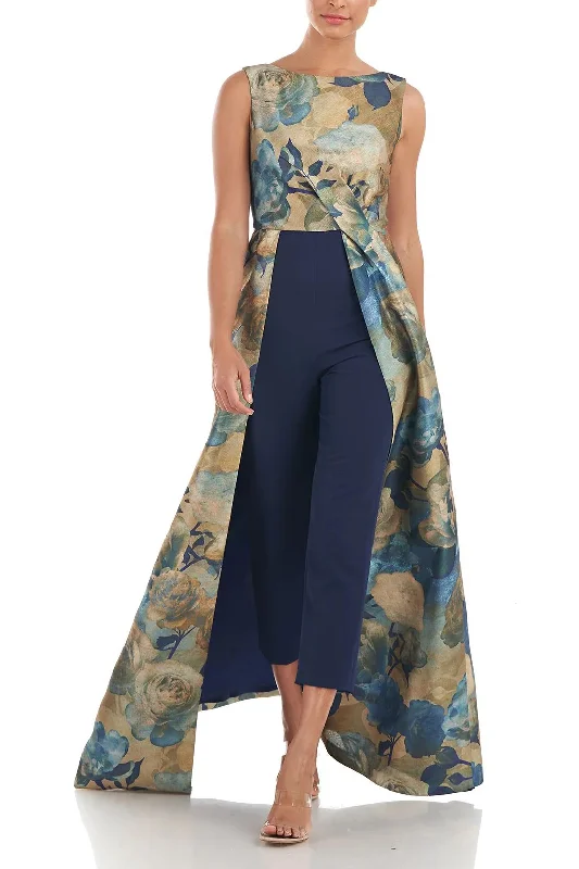 Party dresses with a denim material for a casual yet stylish lookKay Unger 5548231 Long Sleeveless Formal Floral Print Jumpsuit Party dresses with a denim material for a casual yet stylish lookKay Unger 5548231 Long Sleeveless Formal Floral Print Jumpsuit