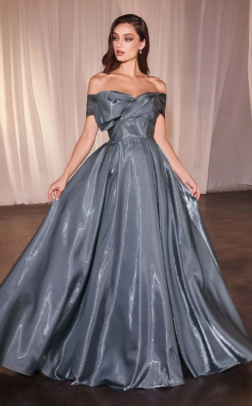 Prom dresses with pom - pom - decorated hems and cotton - blend fabrics for a playful and comfortable formal styleLadivine CD801 Dress Prom dresses with pom - pom - decorated hems and cotton - blend fabrics for a playful and comfortable formal styleLadivine CD801 Dress