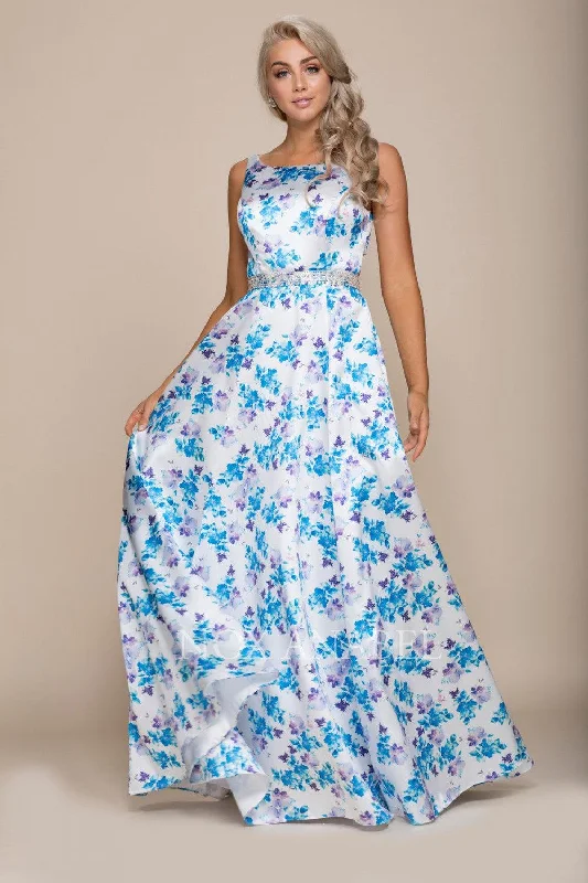 Maxi bodycon dress for a beach wedding​Long Floral Prom Dress Formal Gown