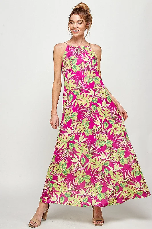 Prom party dresses with a glamorous and elegant aestheticLong Tropical Print Maxi Dress Prom party dresses with a glamorous and elegant aestheticLong Tropical Print Maxi Dress