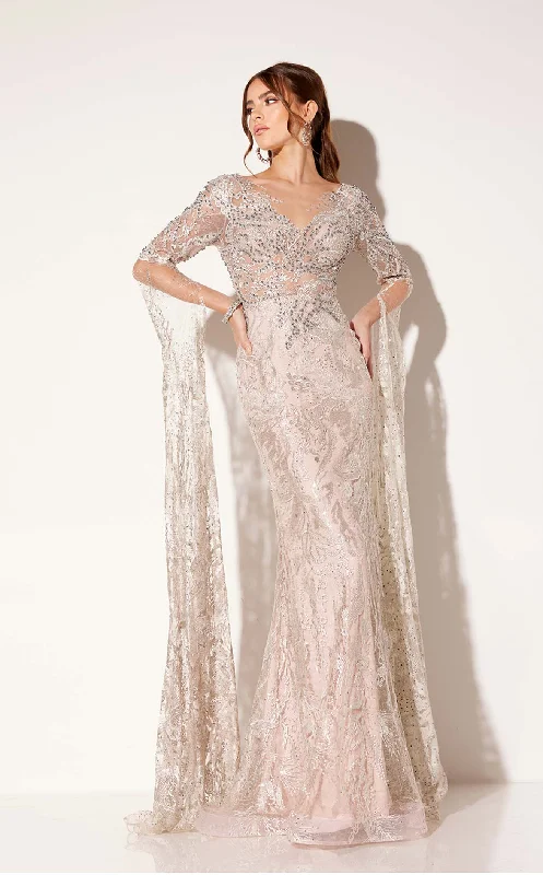 Prom dresses with side - slit skirts and beaded fringes for a glamorous appearanceLucci Lu C8073 Dress