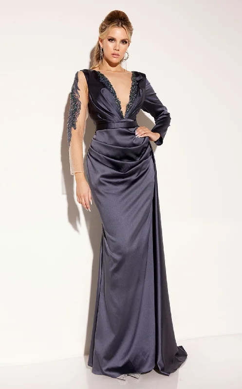 Formal dresses with wrap - around styles and beaded belts for a customized fitLucci Lu C8104 Dress Formal dresses with wrap - around styles and beaded belts for a customized fitLucci Lu C8104 Dress