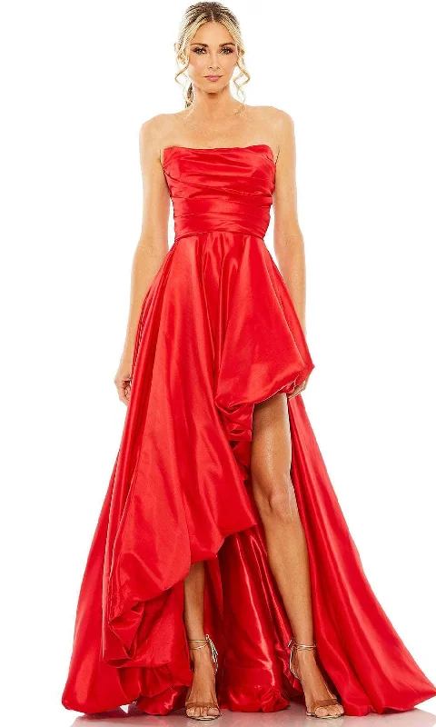 Mermaid - cut formal dresses in satin for a glamorous prom nightMac Duggal 11685 - Strapless Satin Prom Gown Mermaid - cut formal dresses in satin for a glamorous prom nightMac Duggal 11685 - Strapless Satin Prom Gown