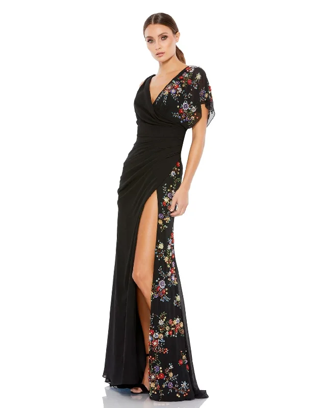 Formal dresses with button - front designs and tulle skirts for a charming prom styleMac Duggal 26530 Dress Formal dresses with button - front designs and tulle skirts for a charming prom styleMac Duggal 26530 Dress