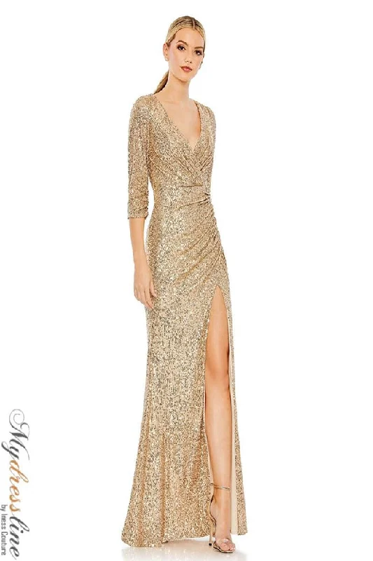 Formal dresses with ruffled skirts and bow accents for a charming prom appearanceMac Duggal 42015 Formal dresses with ruffled skirts and bow accents for a charming prom appearanceMac Duggal 42015