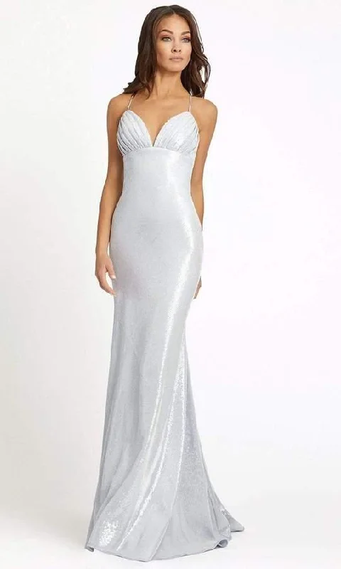 Bodycon dress in a geometric pattern​Mac Duggal 26414 Long Prom Dress