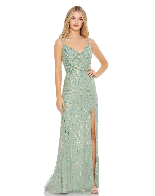 Bodycon dress with a peplum hemMac Duggal 10702 Long Sparkling Sleeveless Prom Dress Bodycon dress with a peplum hemMac Duggal 10702 Long Sparkling Sleeveless Prom Dress