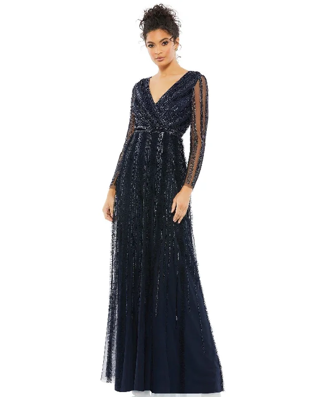 Bodycon dress in a camouflage print​Mac Duggal 9145 Mother of the Bride Long Dress