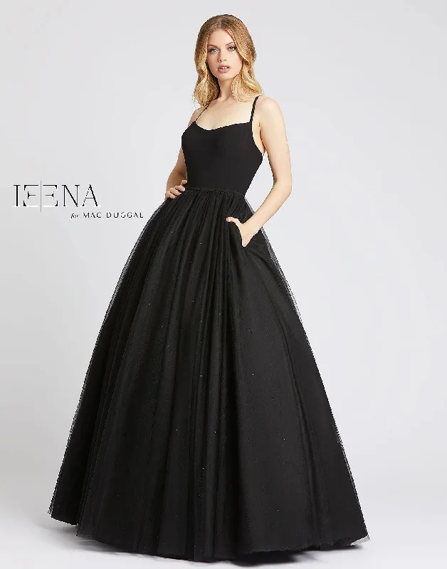 Bodycon dress with a scalloped edge​Mac Duggal 26226 Prom Long Glitter Ball Gown