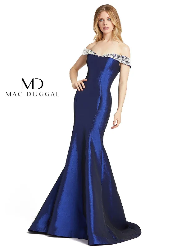 Bodycon dress with a halter neck​Mac Duggal 66900 Prom Long Mermaid Evening Gown