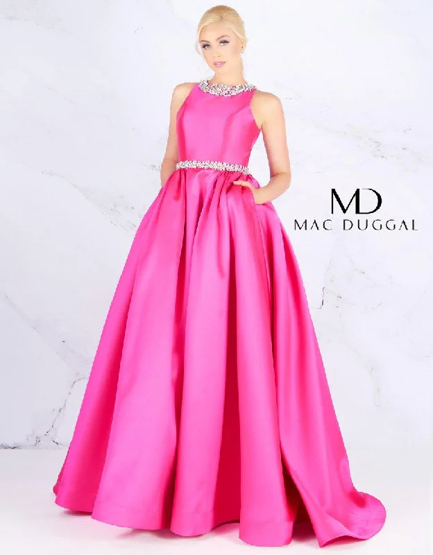 Bodycon dress for a date night​Mac Duggal 66728 Prom Long Pleated Ball Gown