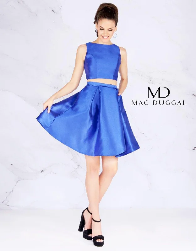 Bodycon dress with a ruched design for added textureMac Duggal 66548 Short Two Piece Cocktail Dress Bodycon dress with a ruched design for added textureMac Duggal 66548 Short Two Piece Cocktail Dress