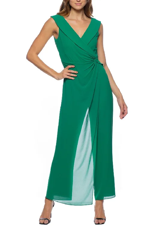 Tulle party dresses with a fairy - tale charm for formal occasionsMarina Sleeveless Overlay Faux Wrap Jumpsuit Tulle party dresses with a fairy - tale charm for formal occasionsMarina Sleeveless Overlay Faux Wrap Jumpsuit