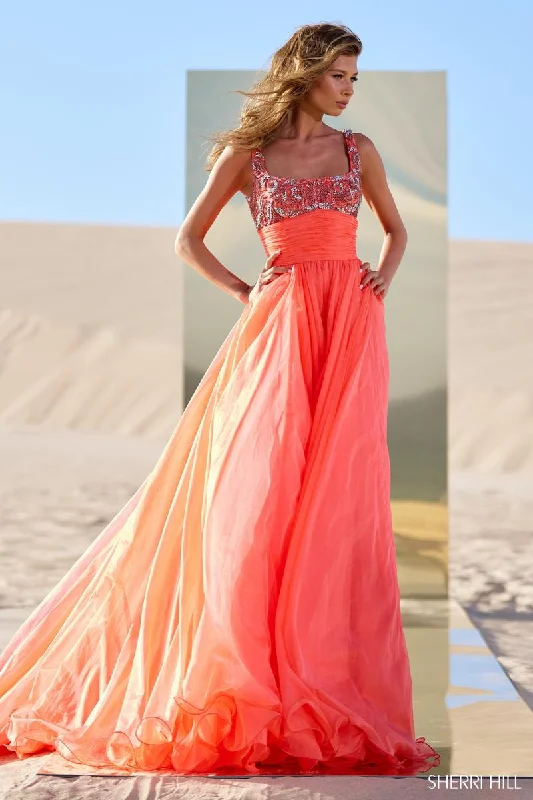 Short - length party dresses with a ruffled skirt for a flirty lookSherri Hill Dress 56141 Short - length party dresses with a ruffled skirt for a flirty lookSherri Hill Dress 56141