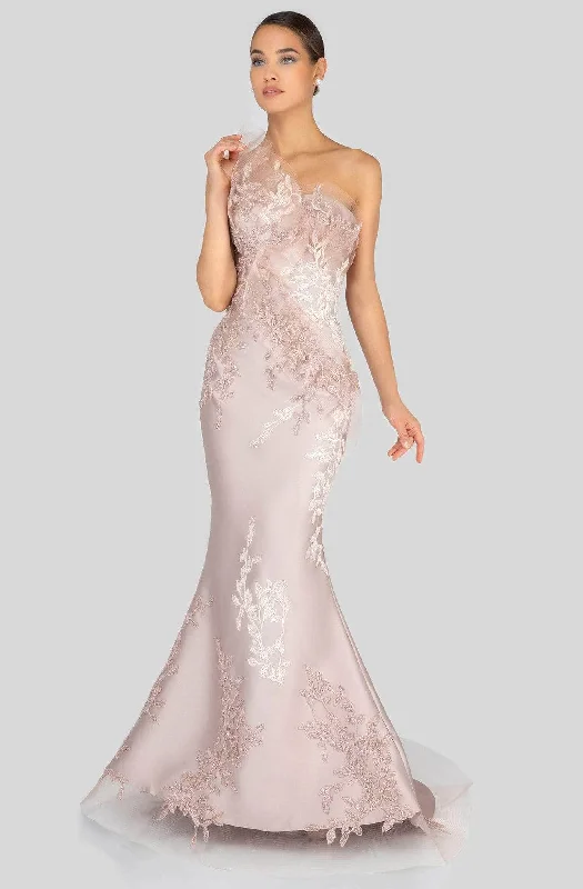 Prom dresses with metallic - colored fabrics and beaded embroidery for a glamorous promTerani Couture - Asymmetric Mermaid Evening Gown 1911E9095 Prom dresses with metallic - colored fabrics and beaded embroidery for a glamorous promTerani Couture - Asymmetric Mermaid Evening Gown 1911E9095
