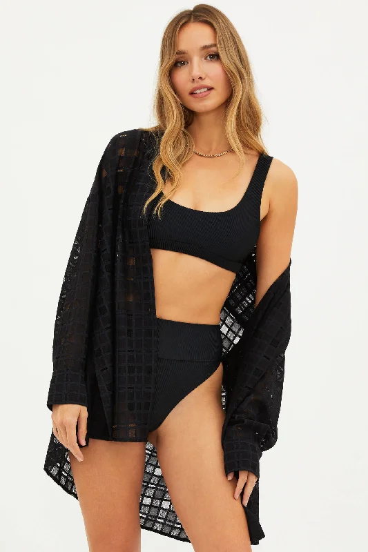Nursing cover ups with discreet access for breastfeeding moms at the beachAllegra Top Black Nursing cover ups with discreet access for breastfeeding moms at the beachAllegra Top Black