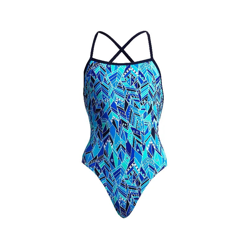 Printed floral women swimwear for a feminine and colorful beach vibeBLUE BIRD | LADIES STRAPPED IN ONE PIECE Printed floral women swimwear for a feminine and colorful beach vibeBLUE BIRD | LADIES STRAPPED IN ONE PIECE