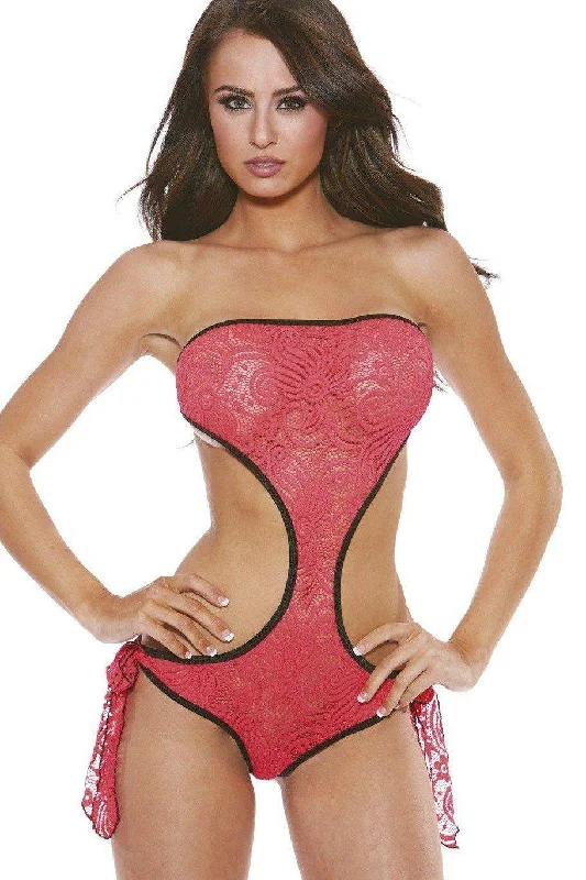 Convertible Straps Bodysuits for Multiple Styling OptionsBandeau Lace Bodysuit