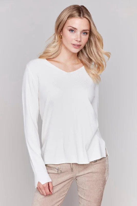 Women's sheer chiffon cover ups for beach partiesCharlie B Sweater C2279Z-464A-276 Ecru Women's sheer chiffon cover ups for beach partiesCharlie B Sweater C2279Z-464A-276 Ecru