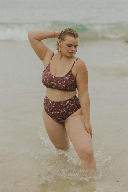 Plus Size Women's One - Shoulder Swim Tops in Pink with Ruching for a Figure - Flattering DesignCharlotte Bikini Top Plus Size Women's One - Shoulder Swim Tops in Pink with Ruching for a Figure - Flattering DesignCharlotte Bikini Top