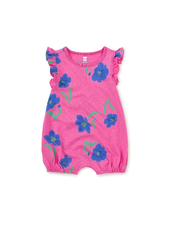 Women's Sleeveless One - Pieces in Yellow with Floral Appliques for a Cheerful and Spring - Like LookFlutter Baby Romper - Painted Cosmo Floral Women's Sleeveless One - Pieces in Yellow with Floral Appliques for a Cheerful and Spring - Like LookFlutter Baby Romper - Painted Cosmo Floral