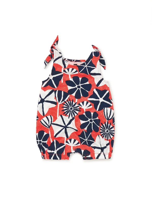 Plus Size Women's Animal Print One - Pieces in Leopard for a Bold and Trendy StatementTie Shoulder Baby Romper - Watamu Sea Floral Plus Size Women's Animal Print One - Pieces in Leopard for a Bold and Trendy StatementTie Shoulder Baby Romper - Watamu Sea Floral
