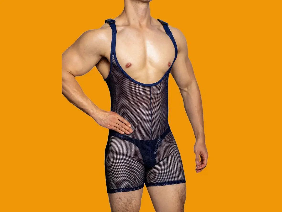 Cut - Out Bodysuits for a Trendy and Fashion - Forward StyleGay Bodysuits | DESMIIT D.M Collection Mesh Bodysuit