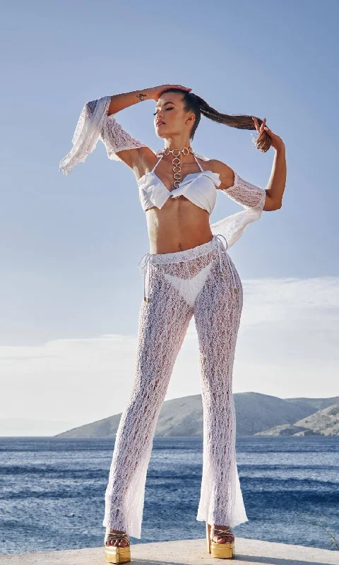 Maxi - length cover ups for a dramatic and elegant beach lookEBELE SLEEVES