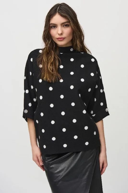 Tunic - style cover ups for a loose and comfortable beach outfitJoseph Ribkoff Sweater 244936 Black/Vanilla Tunic - style cover ups for a loose and comfortable beach outfitJoseph Ribkoff Sweater 244936 Black/Vanilla
