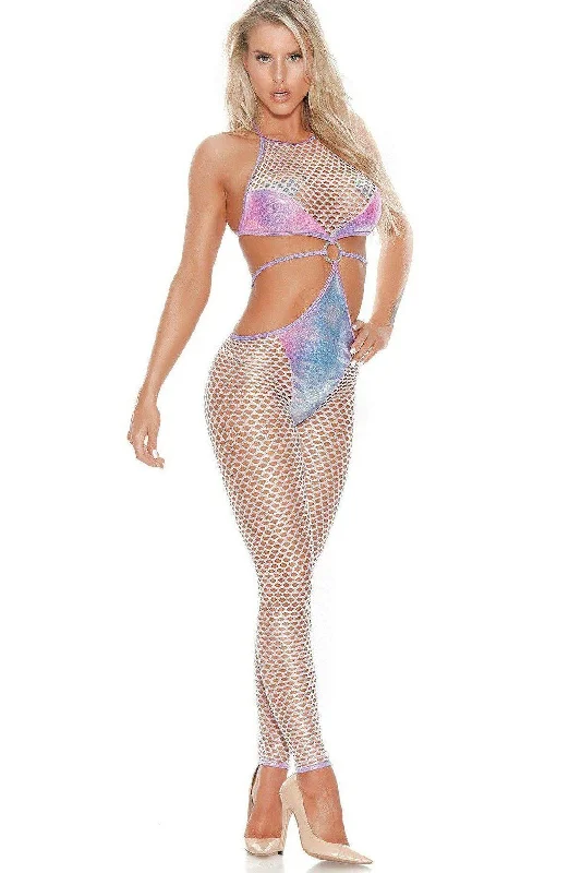 Metallic Bodysuits for a Glitzy and Glamorous Night OutCutout Fishnet Full Length Bodysuit Metallic Bodysuits for a Glitzy and Glamorous Night OutCutout Fishnet Full Length Bodysuit