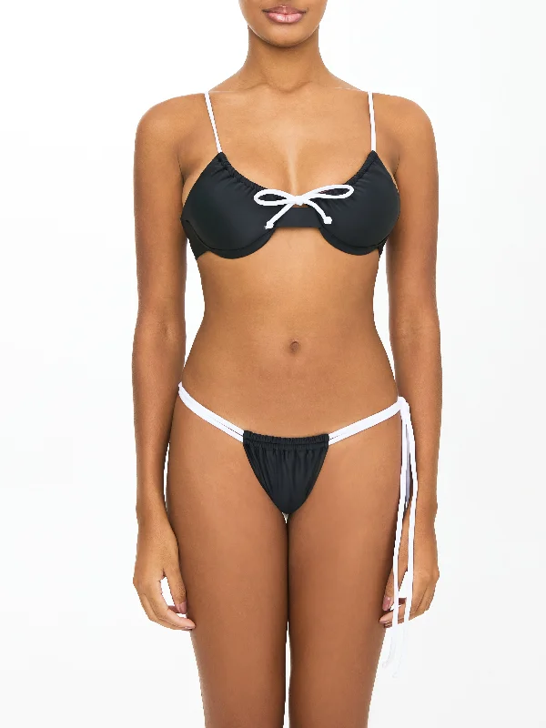Neon - colored bikini to stand out on the beachKate Bikini Bottom Black
