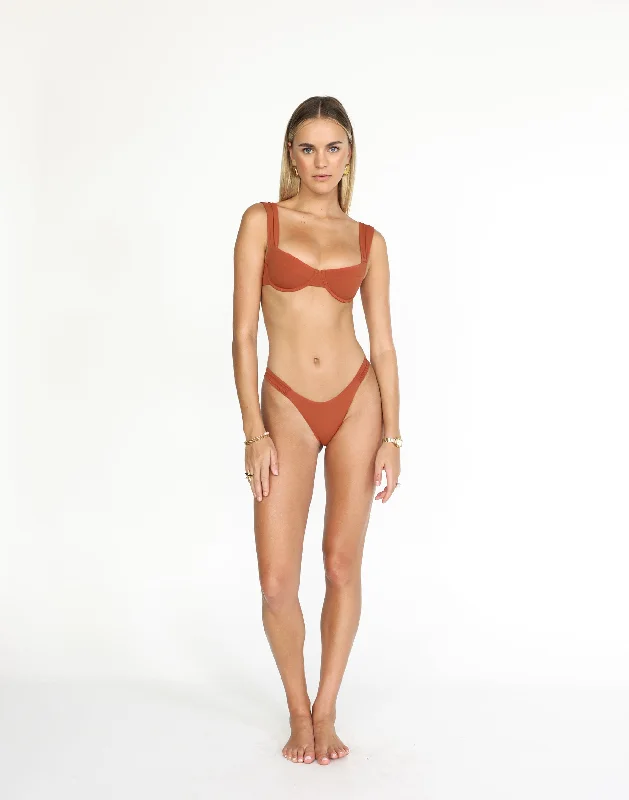 Women's Wireless Sports Swim Tops in Gray for Comfort during Water WorkoutsLayla Balconette Bikini Top (Paprika) Women's Wireless Sports Swim Tops in Gray for Comfort during Water WorkoutsLayla Balconette Bikini Top (Paprika)