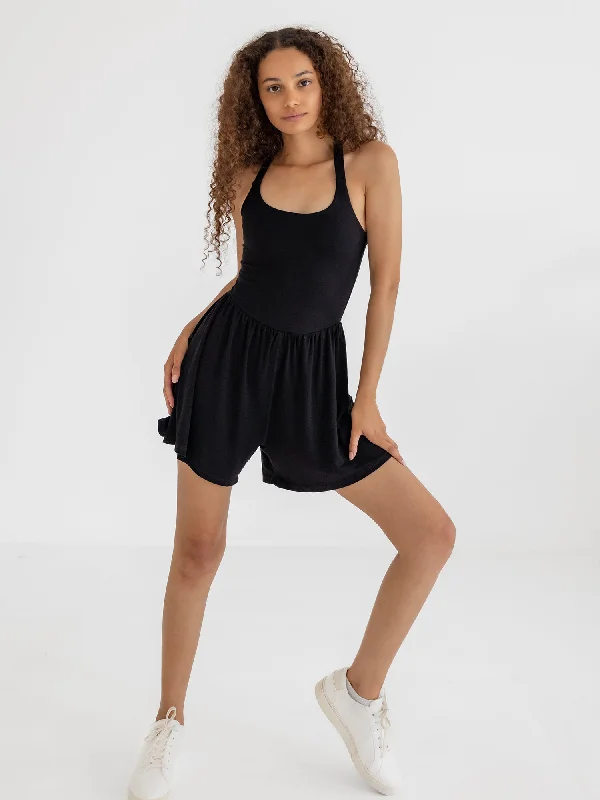 Women's Strapless One - Pieces in Royal Blue with Beaded Accents for a Formal EventLila Romper, Midnight Black Women's Strapless One - Pieces in Royal Blue with Beaded Accents for a Formal EventLila Romper, Midnight Black
