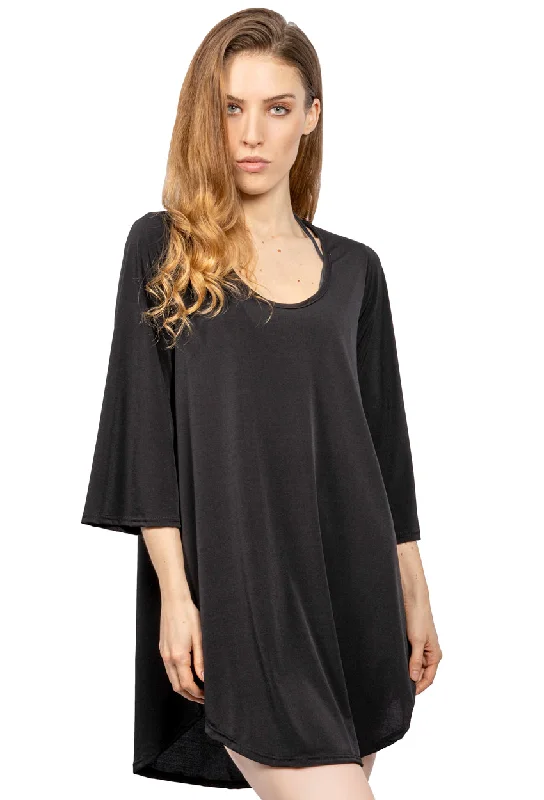 Wrinkle - resistant cover ups for easy travel to beach destinationsLONG SLEEVE BACK DETAILS - CUT OUT Wrinkle - resistant cover ups for easy travel to beach destinationsLONG SLEEVE BACK DETAILS - CUT OUT