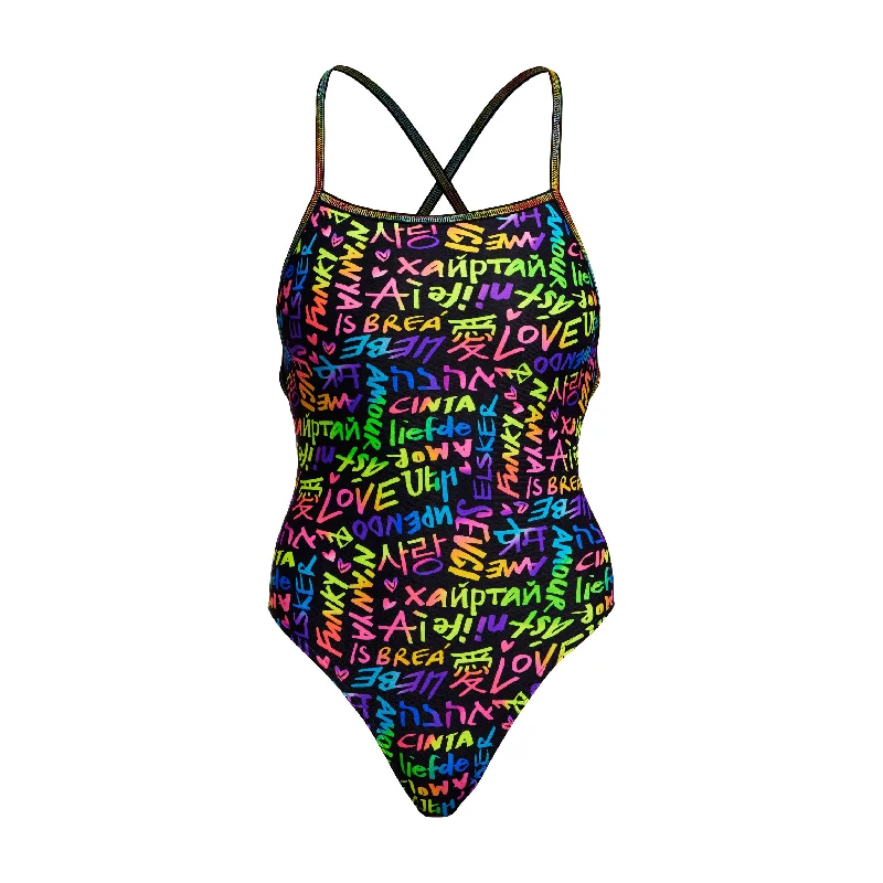 Plus - size women swimwear with full - coverage bottoms for comfort and confidenceLove Funky | Ladies Strapped In One Piece Plus - size women swimwear with full - coverage bottoms for comfort and confidenceLove Funky | Ladies Strapped In One Piece