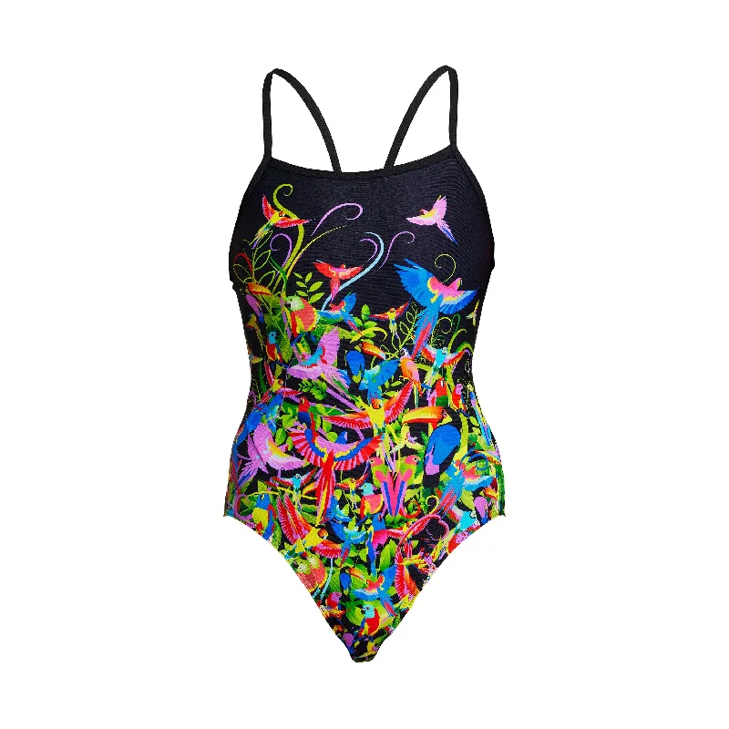 Lace - trimmed women swimwear for an elegant and romantic touchMacaw Magic | Ladies Single Strap One Piece Lace - trimmed women swimwear for an elegant and romantic touchMacaw Magic | Ladies Single Strap One Piece