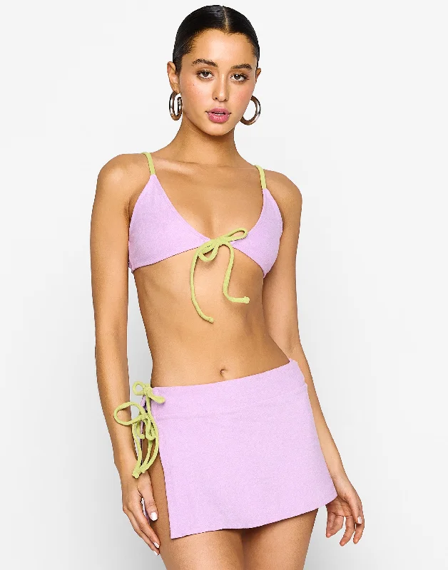 Recycled material cover ups for an environmentally friendly choiceMargot Skirt by Summer Haus - Lavender Recycled material cover ups for an environmentally friendly choiceMargot Skirt by Summer Haus - Lavender