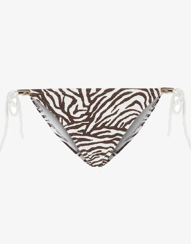 Neon - colored bikini to stand out on the beachNamibia Rope Tie Side Pant - Brown/White Neon - colored bikini to stand out on the beachNamibia Rope Tie Side Pant - Brown/White