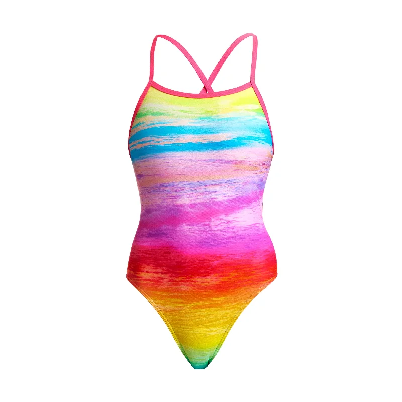 Plus - size women swimwear with full - coverage bottoms for comfort and confidenceOcean Ink | Ladies Tie Me Tight One Piece Plus - size women swimwear with full - coverage bottoms for comfort and confidenceOcean Ink | Ladies Tie Me Tight One Piece