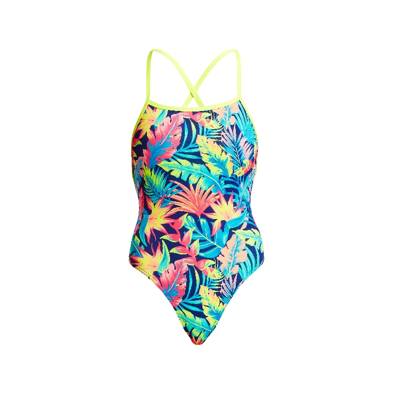One - piece women swimwear with cut - outs for a stylish and modern appealPalm Off | Ladies Eco Strapped In One Piece One - piece women swimwear with cut - outs for a stylish and modern appealPalm Off | Ladies Eco Strapped In One Piece