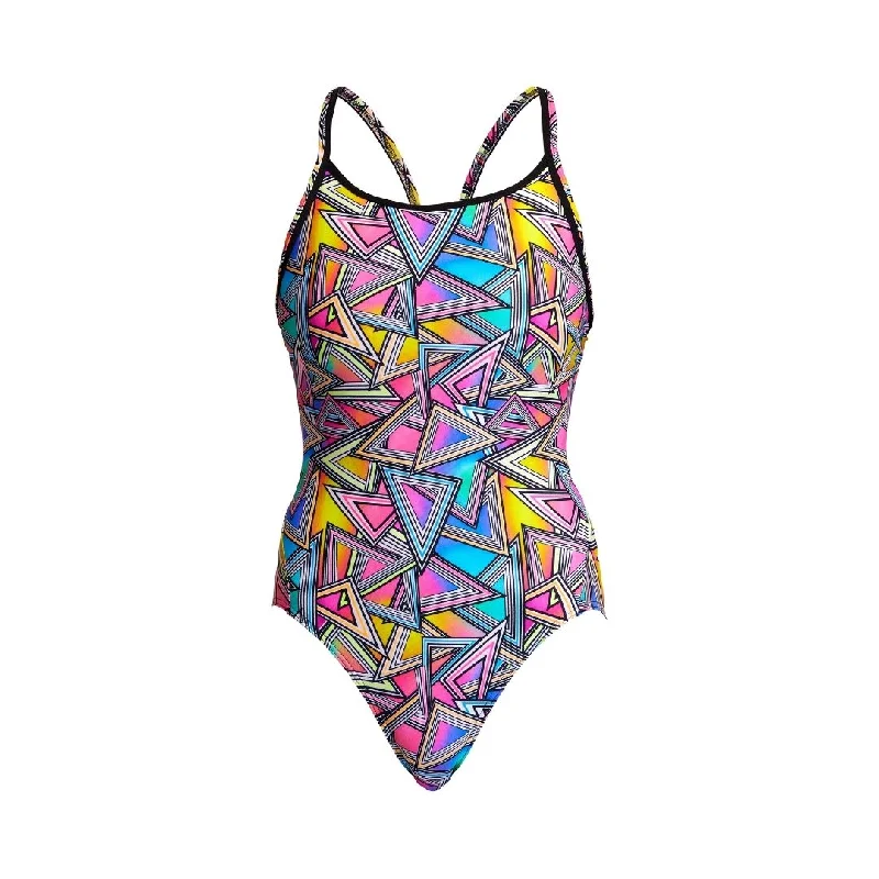 Printed floral women swimwear for a feminine and colorful beach vibePrism Break | Ladies Diamond Back One Piece Printed floral women swimwear for a feminine and colorful beach vibePrism Break | Ladies Diamond Back One Piece