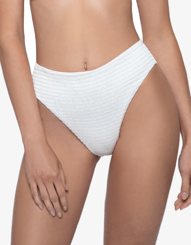 Long - line bikini top for added support and a fashionable lookPure Hillary High Waist Bikini Pant - White Long - line bikini top for added support and a fashionable lookPure Hillary High Waist Bikini Pant - White