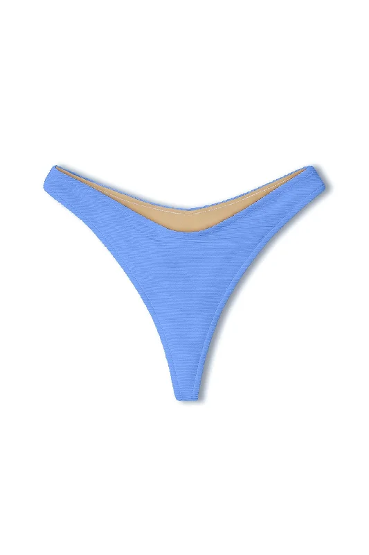 Push - up bikini top to enhance the bust for a confident beach appearanceSignature Thong Brief - Bay Blue